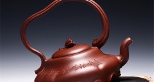 珍藏级底槽清荷叶提梁泡茶壶茶具